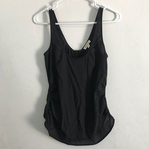 UO silence+noise silky black tank top